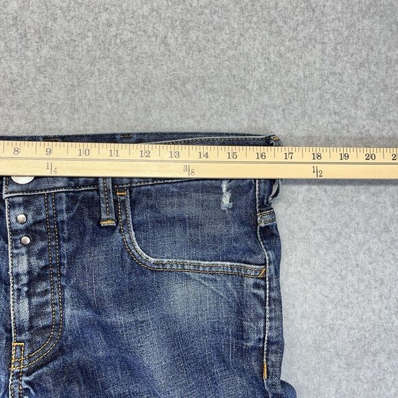 Emporio Armani Jeans Johnny Slim Fit Men’s 31 Medium Wash Distressed Denim - Picture 13 of 16